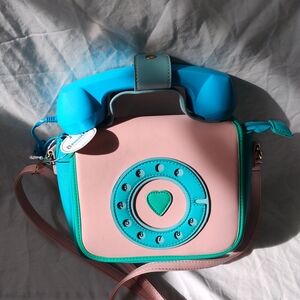 Bewaltz Ring Ring Phone Convertible Handbag Mermazing Blue Brand New With Tag